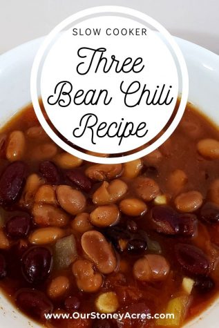 slow cooker three bean chili food image